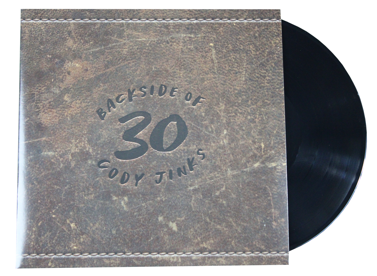 Backside of 30 Black Vinyl