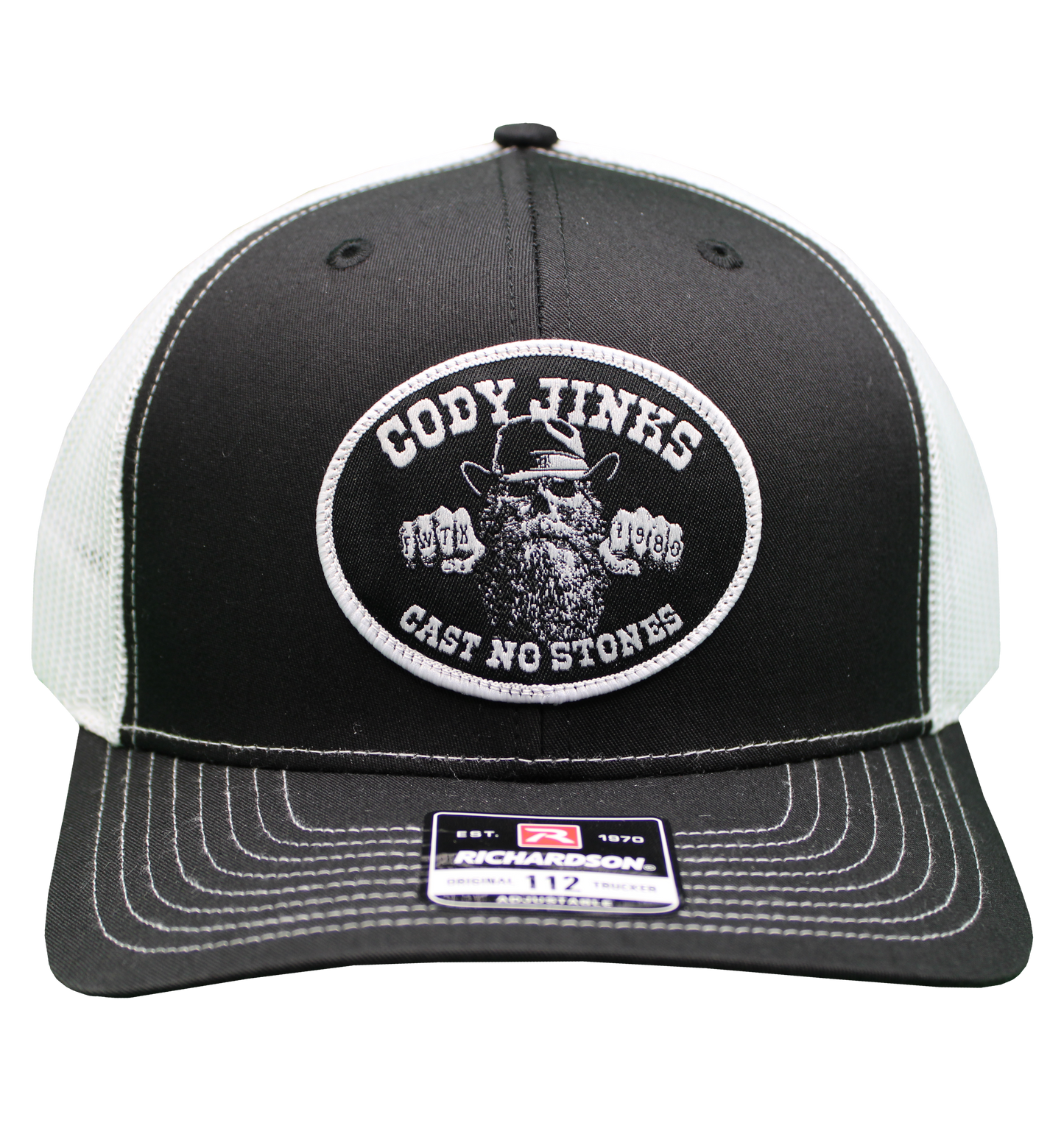 CNS Patch Blk/White Hat