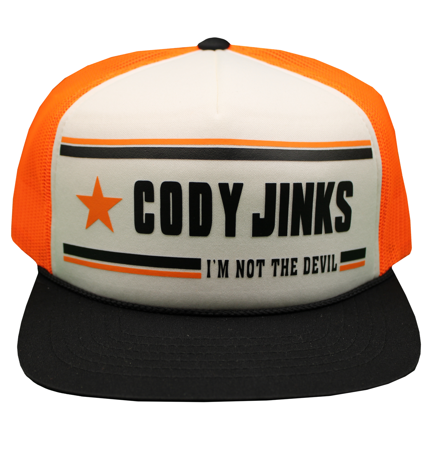 Foam I'm Not the Devil Hat (Hunter Orange)