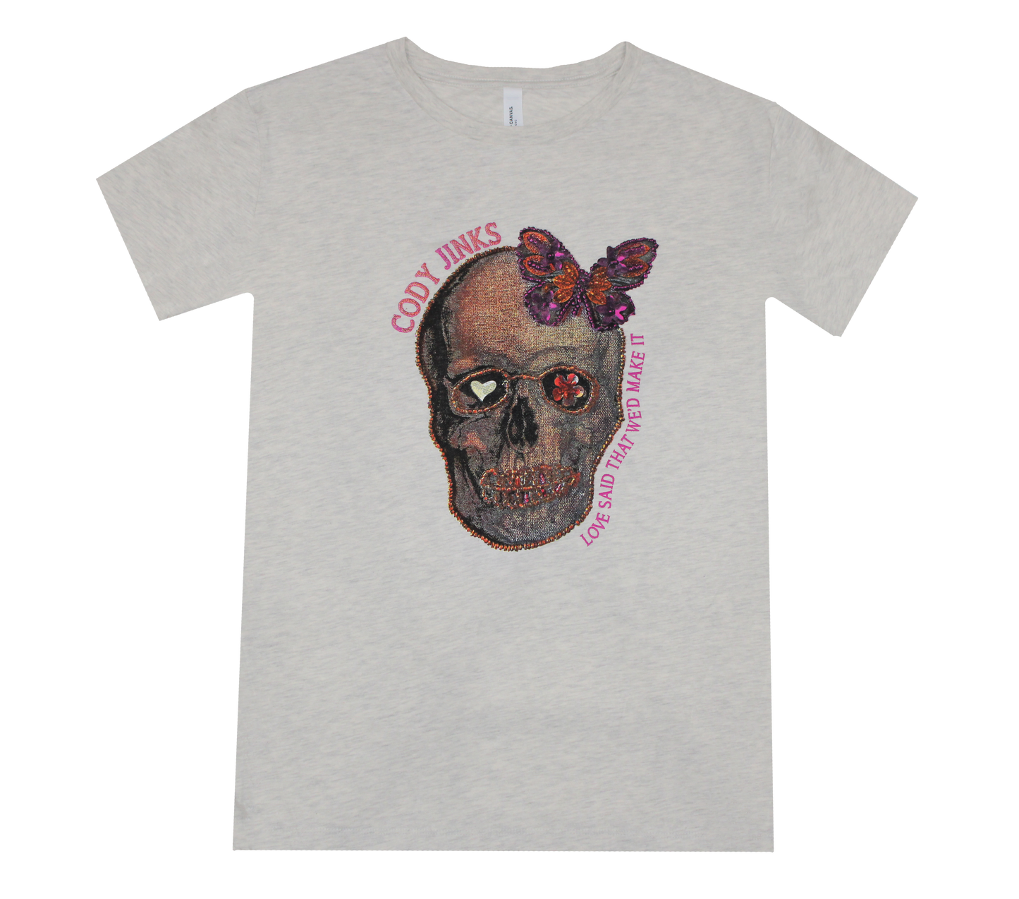 Ladies Flower Skull (WHITE)