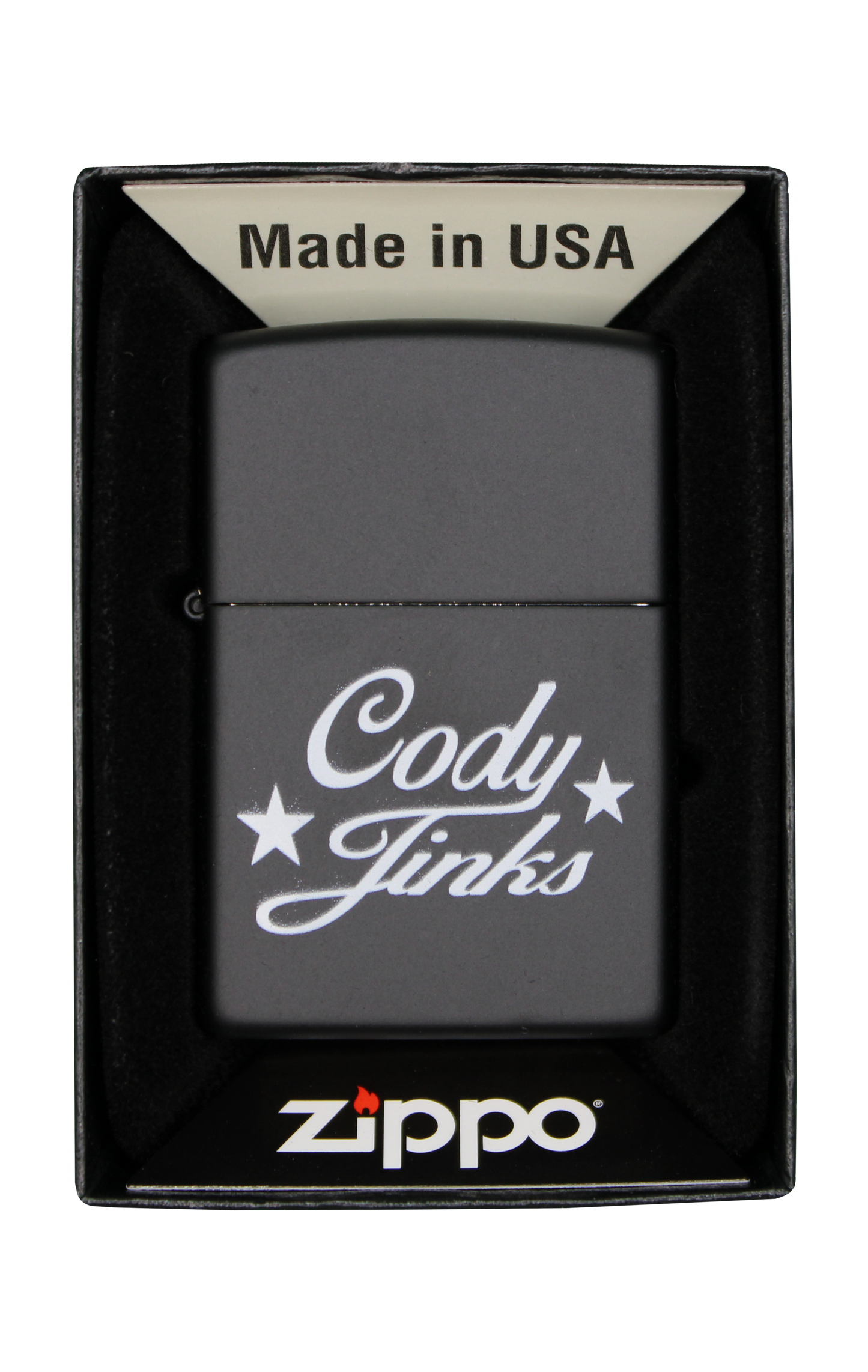 Script Zippo Lighter