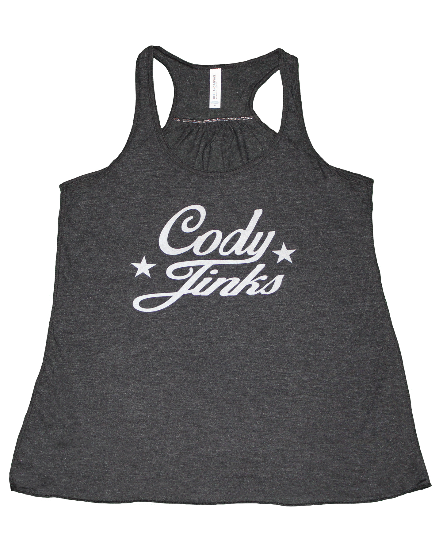 Ladies Black Script Tank