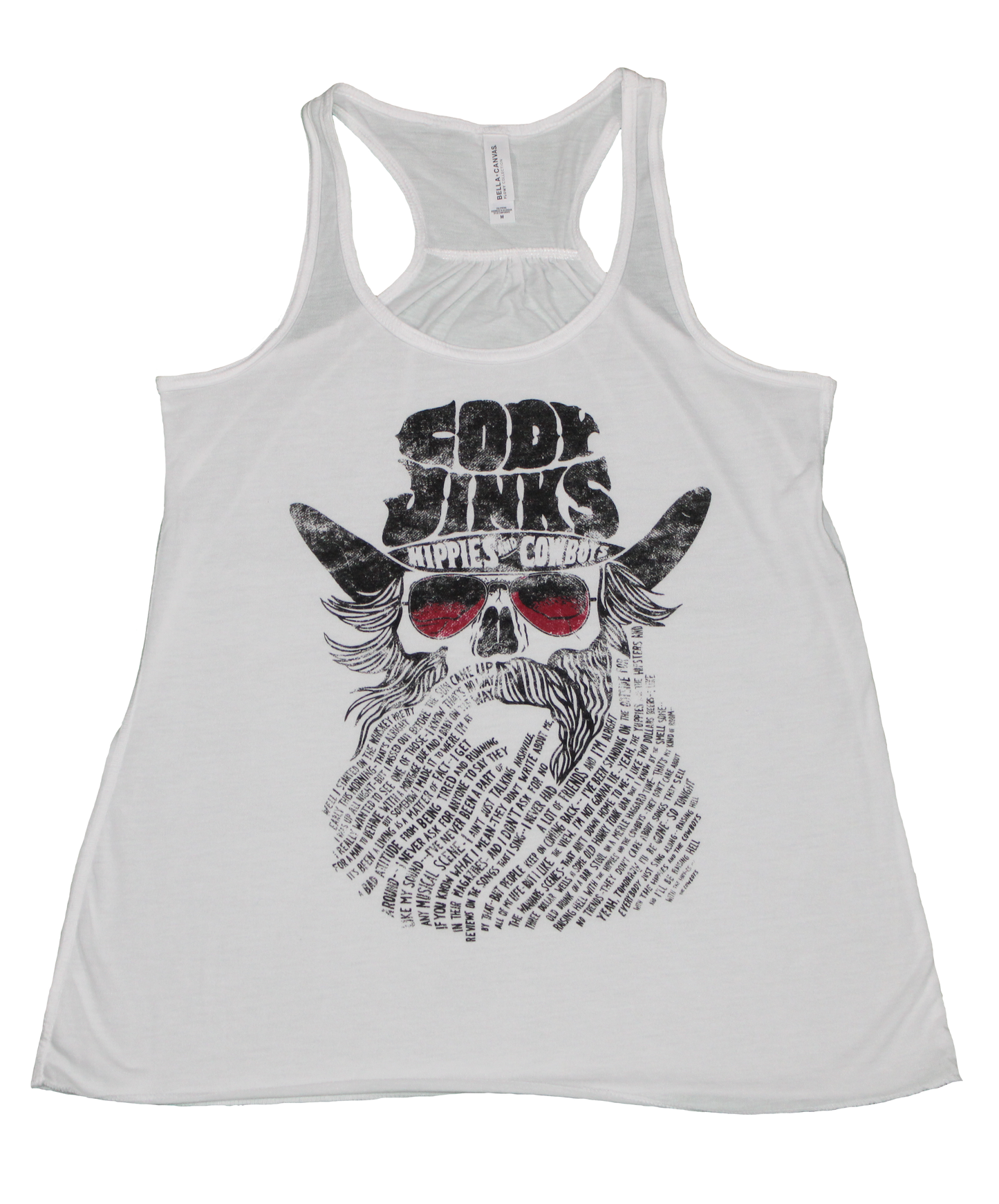 Ladies Hippies & Cowboys Beard Tank