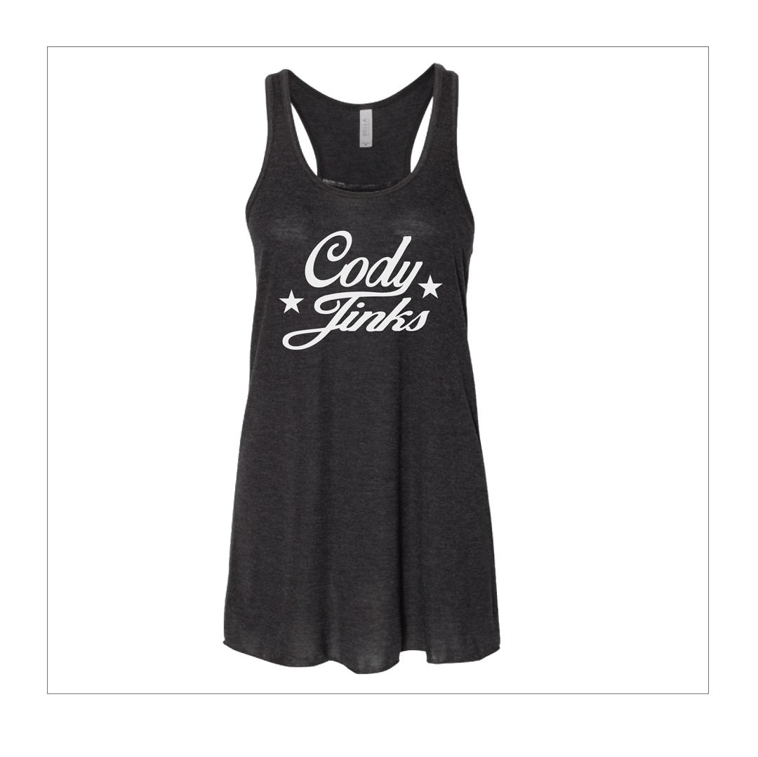 T-Shirt - Ladies - Tank: "Script" (Black)