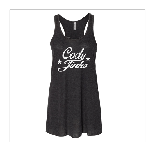 T-Shirt - Ladies - Tank: "Script" (Black)