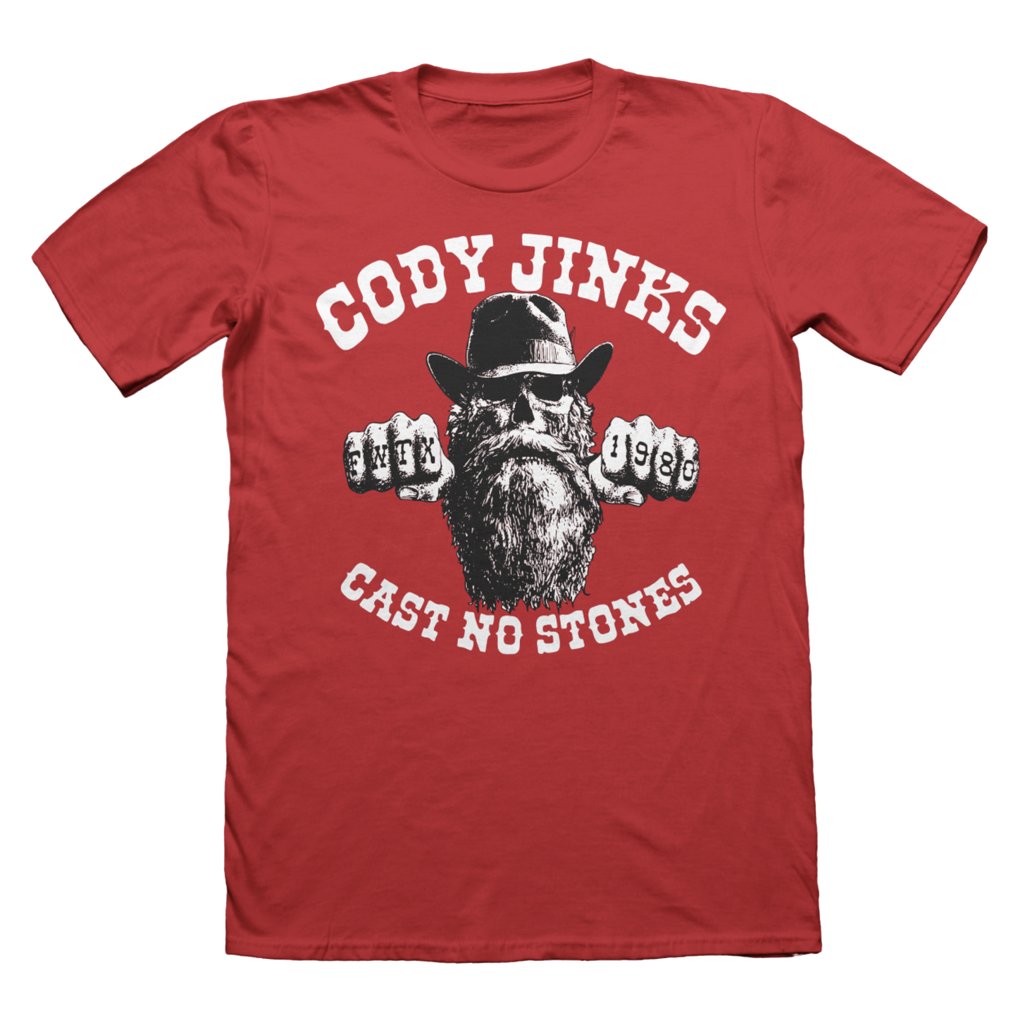 Cast No Stones Red shirt