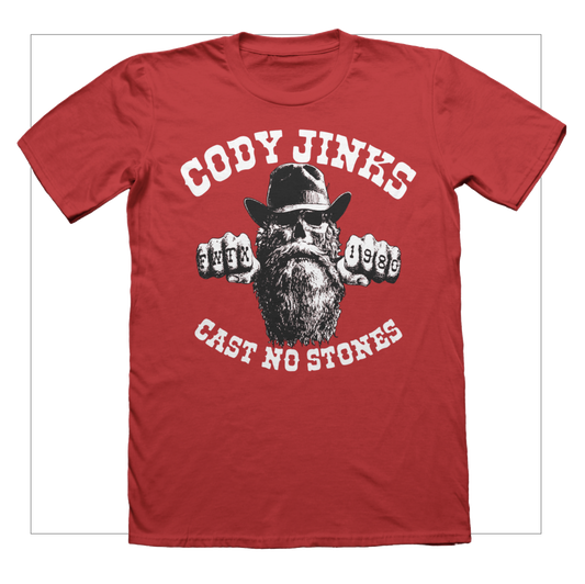 Cast No Stones Red shirt