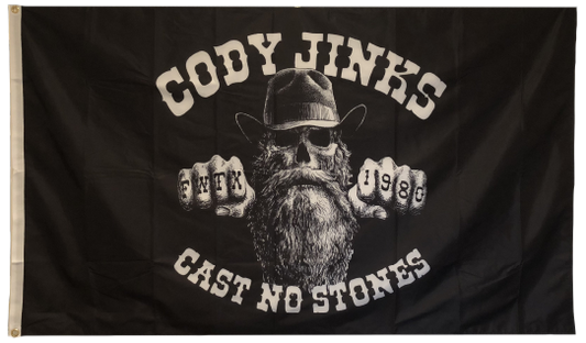 Cast No Stones 3'x5' Flag