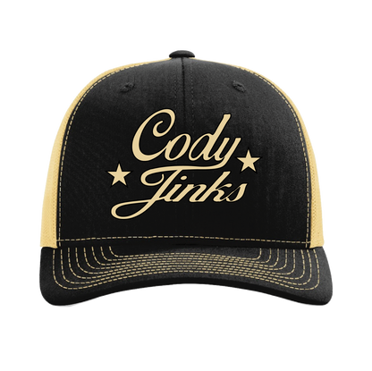 Charcoal/Gold CJ Script Hat