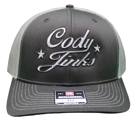 Charcoal/Neon Pink CJ Script Hat