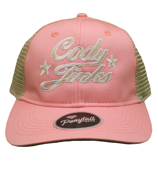 Script Ladies Ponytail Hat