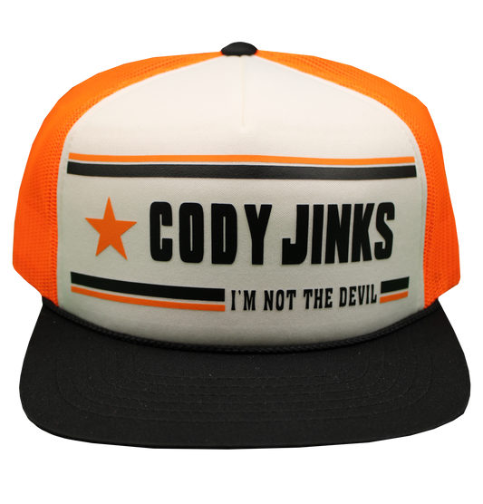 Foam I'm Not the Devil Hat (Hunter Orange)