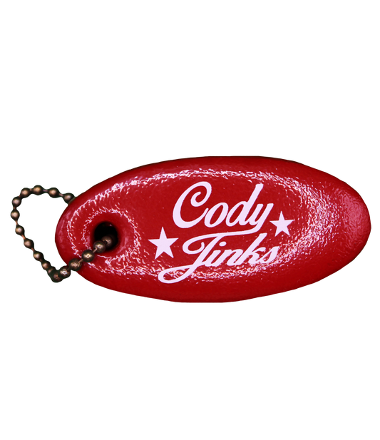 Script RED Foam Oval Key Tag