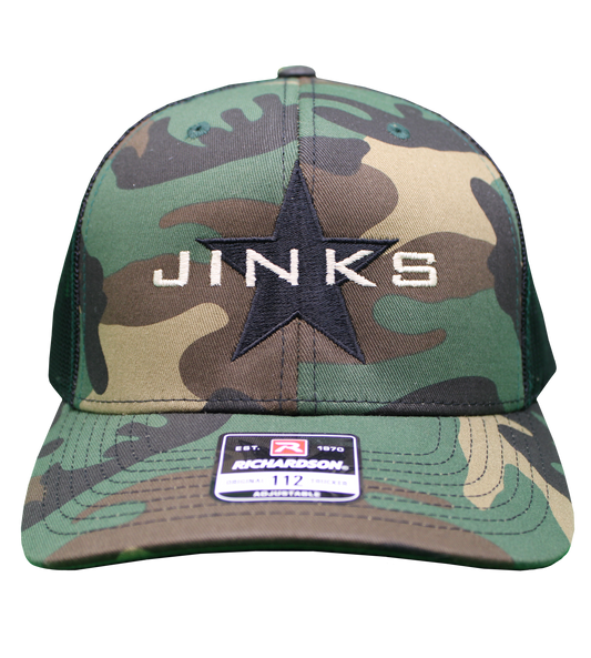Green Camo Star Patch Hat