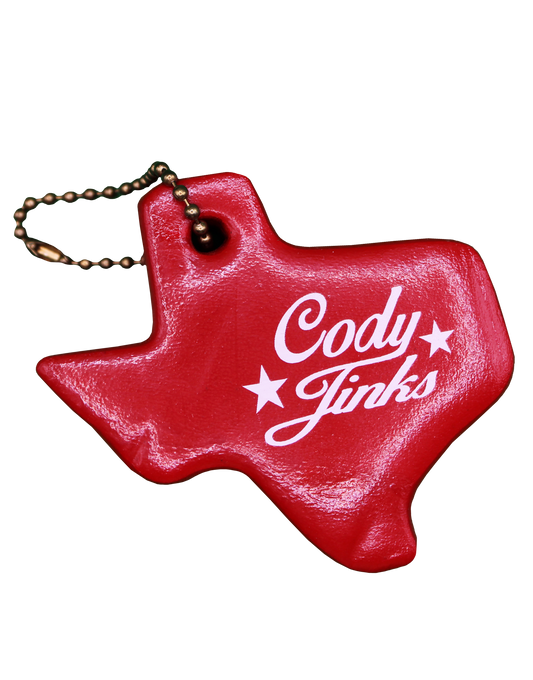 Script Red Foam Tx Key Tags
