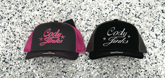 Charcoal/Neon Pink CJ Script Hat