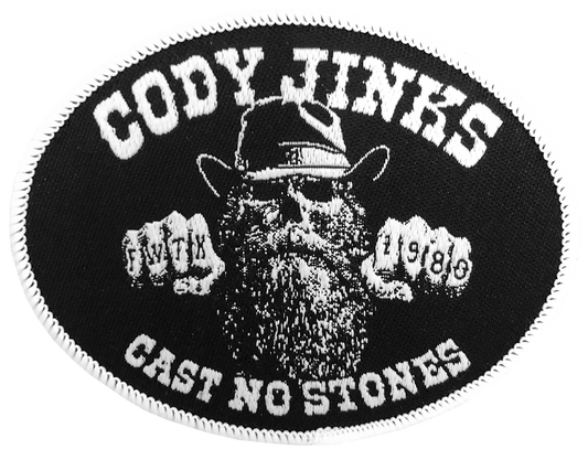 Cast No Stones Woven Patch