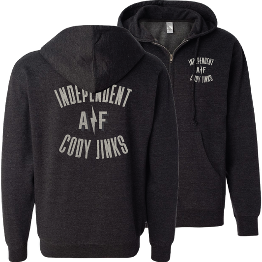 Hoodie - Zip Up: "Independent AF"