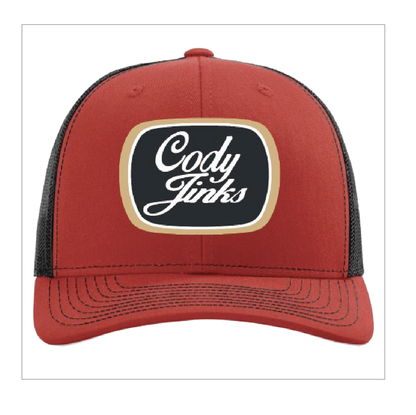 Red/Blk Patch Hat