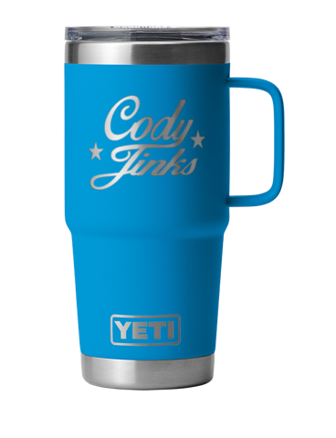 Wave Blue 20oz Tumbler W/ Handle