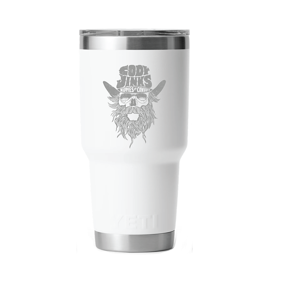 CJ BEARD 30oz White Tumbler