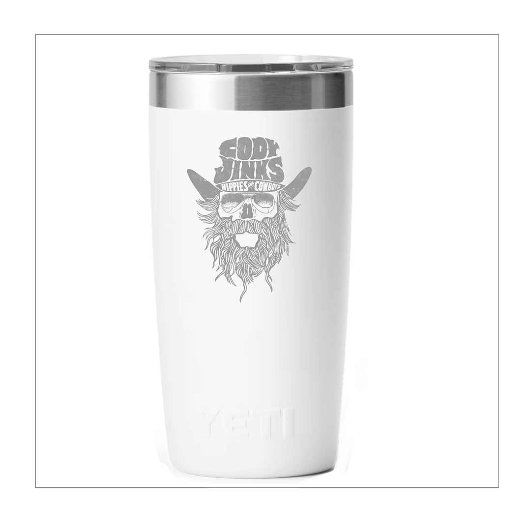 CJ BEARD 20oz WhiteTumbler