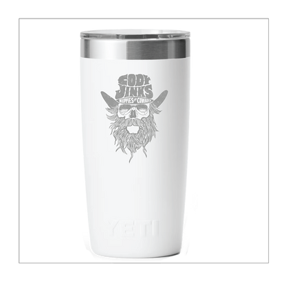 CJ BEARD 20oz WhiteTumbler