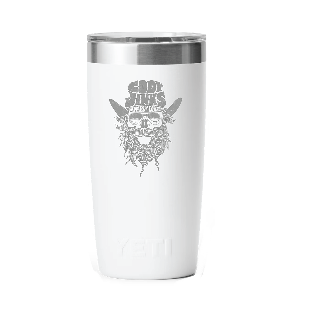 CJ BEARD 20oz WhiteTumbler