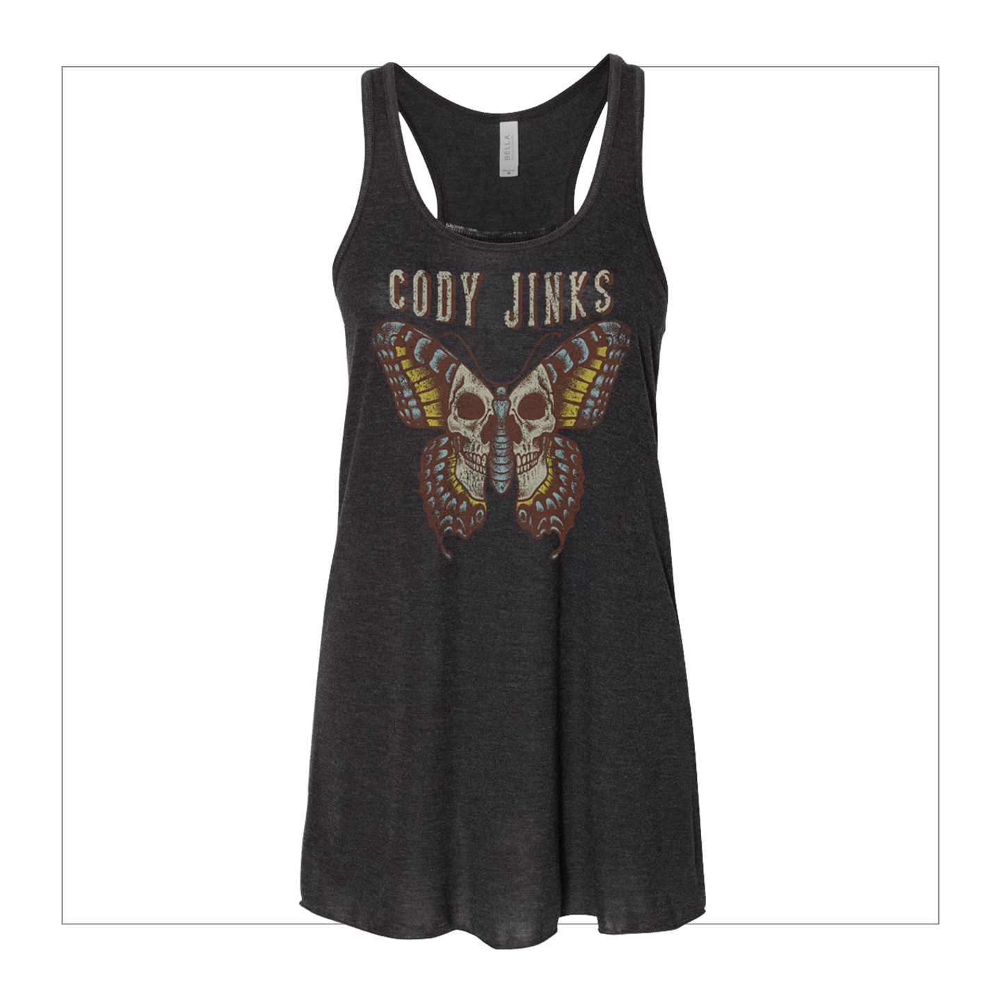 Butterfly Skull Ladies Tank