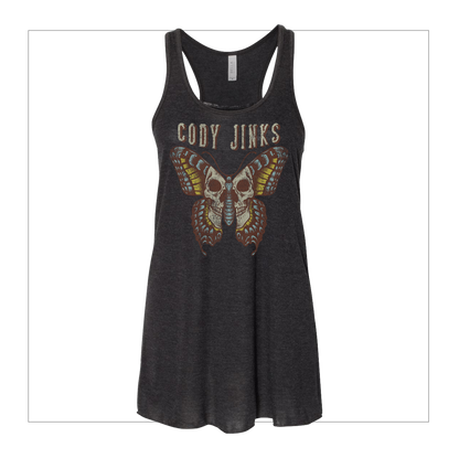 Butterfly Skull Ladies Tank