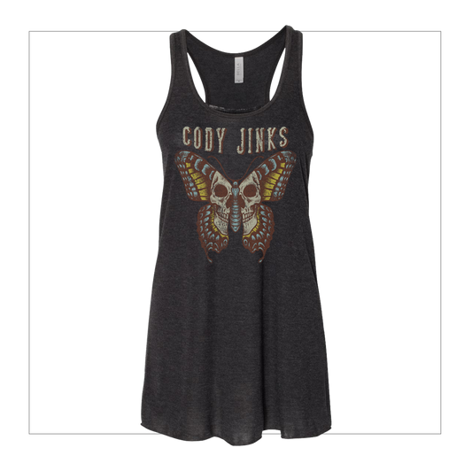 Butterfly Skull Ladies Tank