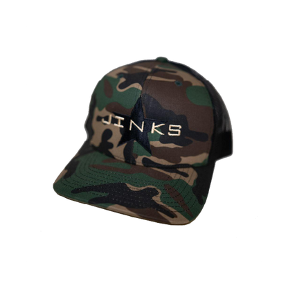 Green Camo Star Patch Hat