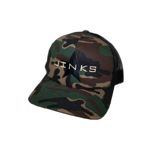 Green Camo Star Patch Hat