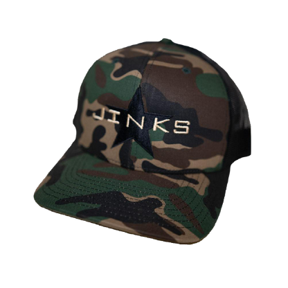 Green Camo Star Patch Hat