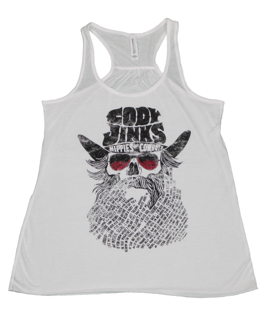 Ladies Hippies & Cowboys Beard Tank