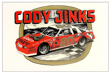 Jinks Old School Nascar-Inspired Poster