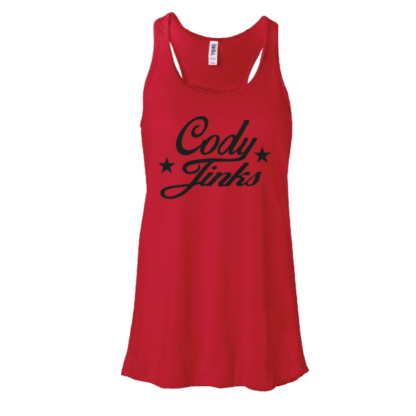 Script Ladies Red Tank