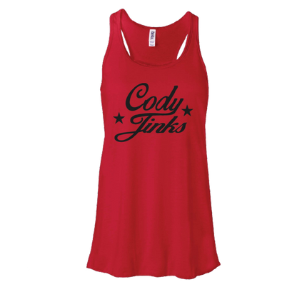 Script Ladies Red Tank