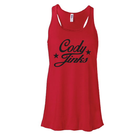 Script Ladies Red Tank