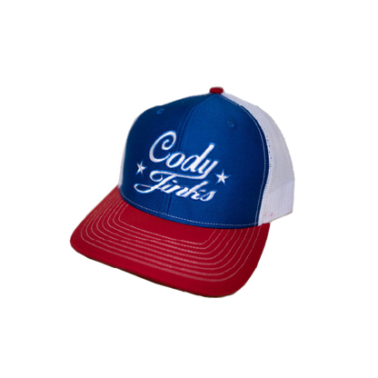 Red, White, & Blue Cody Jinks Script Hat