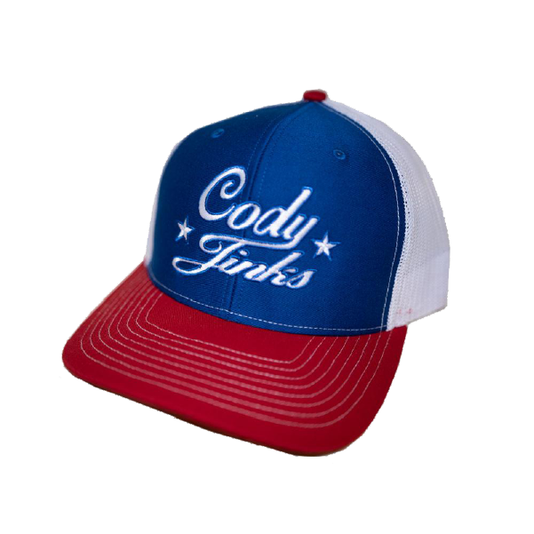 Red, White, & Blue Cody Jinks Script Hat