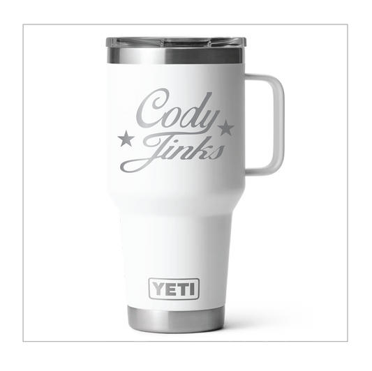 White 20oz Tumbler W/ Handle